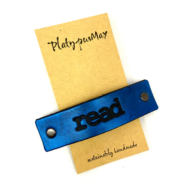 READ One Word Caption / Message Hair Clip Barrette