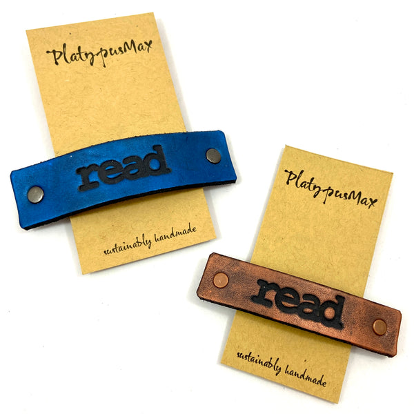 READ One Word Caption / Message Hair Clip Barrette