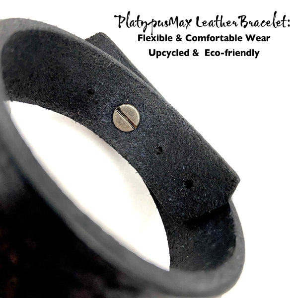 Shimmery Blue and Silver Forest Trees Cuff Bracelet - Platypus Max