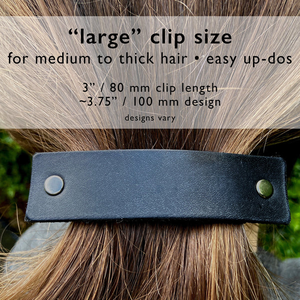 PERSIST One Word Caption / Message Hair Clip Barrette