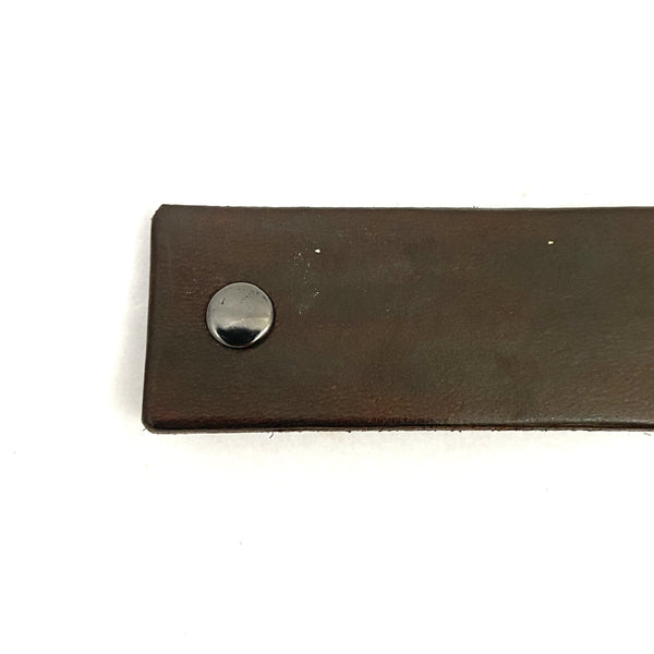 Chocolate Brown Leather Eco Barrette