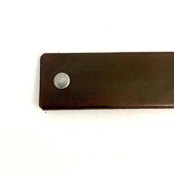 Chocolate Brown Leather Eco Barrette