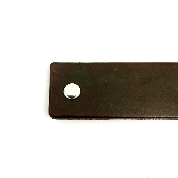 Chocolate Brown Leather Eco Barrette