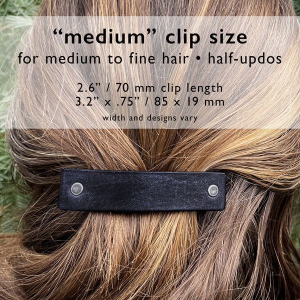 READ One Word Caption / Message Hair Clip Barrette